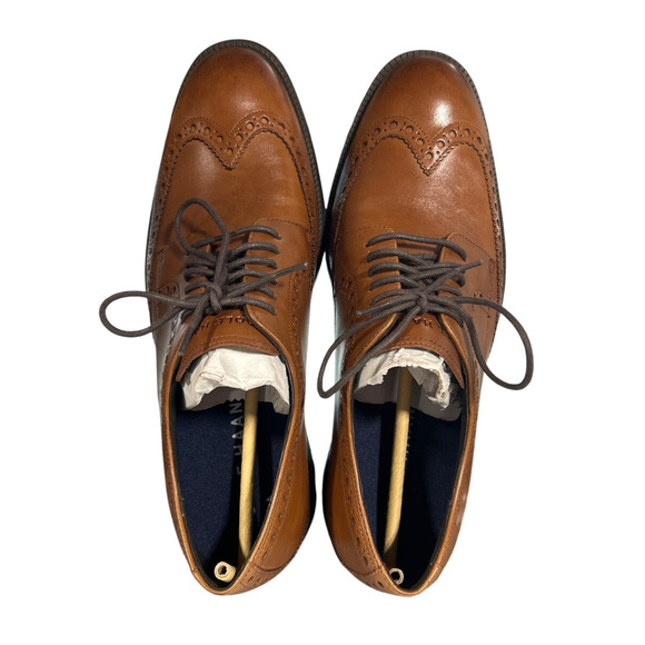 New In Box Cole Haan Mens 11 British Tan Leather Oxford Lace Up Grand 360 Shoes main image 5
